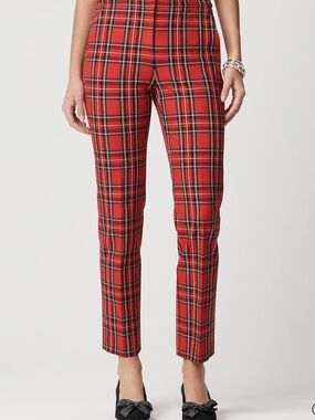 J. Crew kate Red check pants